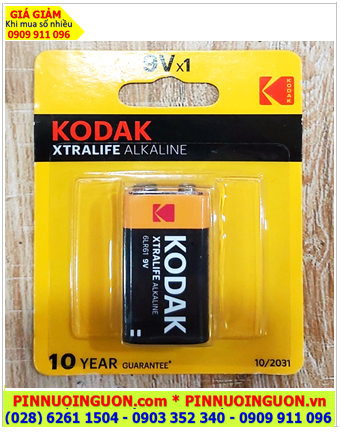 Kodak 6LR61, MN1604, Pin vuông 9v Kodak 6LR61, MN1604 E-Block chính hãng